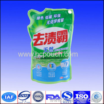 Custom Stand Up Washing Pouch With Spout 